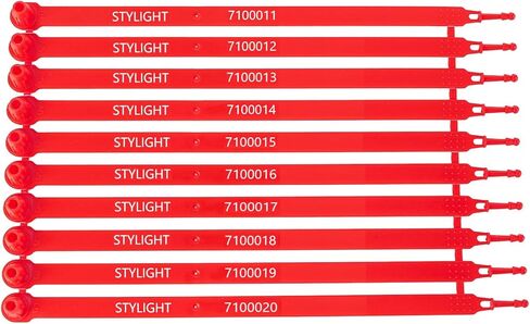 100 أختام بلاستيكية للمقطورة، أختام شاحنة، أختام بلاستيكية، أختام شحن، ختم بلاستيكي واضح (100، أزرق) in Kuwait