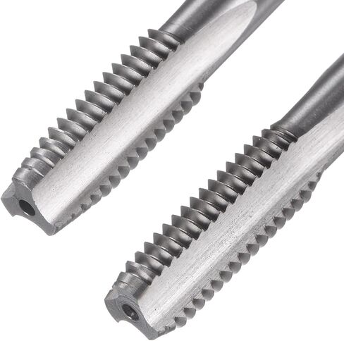uxcell 2pcs Metric Hand Tap Set, M8 x 1.25 Taper/Plug Thread Screw Taps, High Speed Steel Hand Threading Tapping Tool Kit in Saudi Arabia