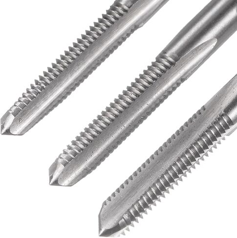 uxcell 3pcs Metric Hand Tap Set, M3 x 0.5 Taper/Plug/Bottom Thread Screw Taps, High Speed Steel Hand Threading Tapping Tool Kit in Saudi Arabia