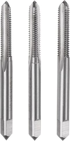 uxcell 3pcs Metric Hand Tap Set, M3 x 0.5 Taper/Plug/Bottom Thread Screw Taps, High Speed Steel Hand Threading Tapping Tool Kit in Saudi Arabia