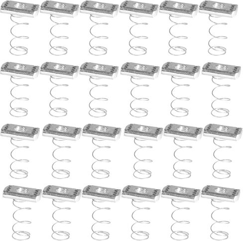 Spring Channel Nut - 24 -Pack of 3/8-16 Size Spring strut Channel Nut with Zinc Electroplate Finish for Easy Installation in Saudi Arabia