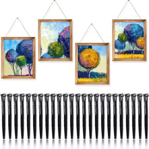 25 Pcs Antique Head Nails Decorative Antique Black Nail Railroad Spike Iron Nails for Hanging Handmade Project(2 Inch) in Saudi Arabia