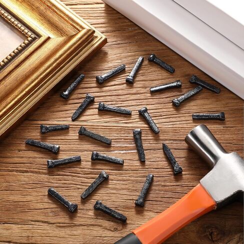 25 Pcs Antique Head Nails Decorative Antique Black Nail Railroad Spike Iron Nails for Hanging Handmade Project(2 Inch) in Saudi Arabia