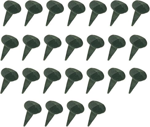 Renovators Supply Manufacturing Black Wrought Iron Nails 1.38" L Small Round Clavos Decorative Nails for Barn, Gate, Window Shutter Or Doors with Black Powder Coat Finish Home Hardware Pack of 10 in Saudi Arabia