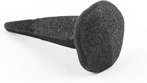Renovators Supply Manufacturing Black Wrought Iron Nails 1.38" L Small Round Clavos Decorative Nails for Barn, Gate, Window Shutter Or Doors with Black Powder Coat Finish Home Hardware Pack of 10 in Saudi Arabia