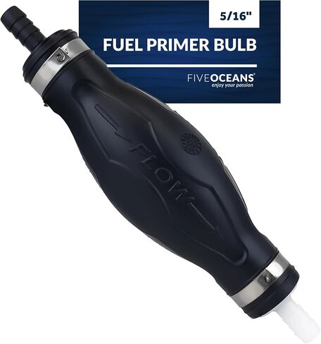 Five Oceans 3/8-Inch Fuel Primer Bulb, Universal Outboard Fuel Line Primer Bulb, Large EPA/CARB Approved, Compatible with Ethanol Blended Fuels - FO4279 in Saudi Arabia