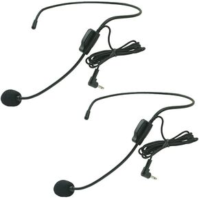 3.5mm male connector headset microphone, driverless audio receiver adapter is a flexible wired boom for MSN laptop online courses, teachers, speakers, voice amplifiers, coaches. (3.5 male)