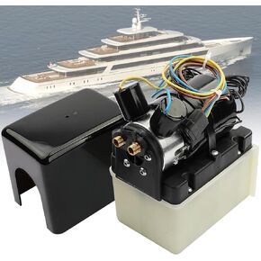 Hydraulic Power Unit Replacement for V351HPU1-12V Pump Two Solenoid Valves Compatible with Bennett Marine 30138022