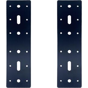2PCS 11" X 3" Straight Steel Flat Plate,Heavy Duty Mending Plate Joining Connecting Brackets, I Strap Metal Plate.Fit 4x4,6x6 for Repair House,Furniture,Pavilion,Straight Flat Plate for tress framing