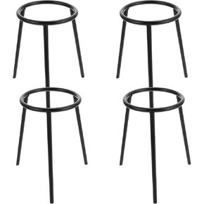 Scicalife 4pcs Lamp Lab Tripod Stand Lab Bunsen Burner Tripod Lamp Support Stand Lamp Tripod Holder for Laboratory School Chemistry Education Supplies