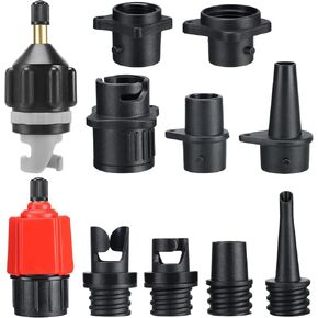 Paddle Board SUP Inflatable Pump Adapter Kits - Boat Standard Air Compressor Valve Converter & Nozzle Set Accessories for Stand Up Paddleboard Dinghy Pontoon Kayaking in Kuwait