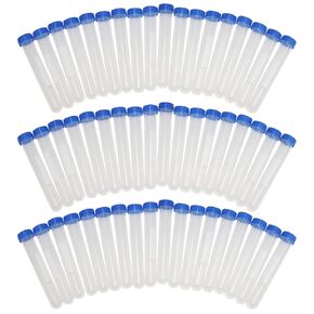 15ml Centrifuge Tubes, BESUNTEK 100pcs Round Bottom Plastic Centrifuge Tubes Test Container with Leak-Proof Screw Cap and Graduation for for Laboratory & School (100)