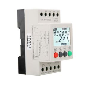 Jvr800-2 Voltage Stabilizer, Adjustable Voltage Protector, 3 Phase Under over Voltage Protector Relay with Protective Functions for Phase Loss and Unbalanced Voltage