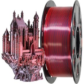 MIKA3D Glow in Dark Purple PLA, Glowing in Dark Purple 3D Printing Filament, 1KG 1.75mm 3D Printer Glow Purple PLA