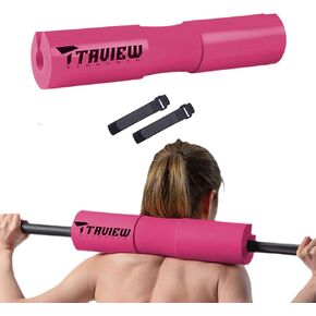 Barbell Pad for Squats, Lunges and Hip thrusts Great for Squats, Lunges, Hip Thrusts, Weight Lifting & More - Fit Standard and Olympic Bars Perfectly
