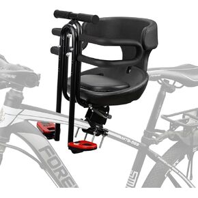 Baby Bike Seat Toddler Bike Seat for Adult Bike Bike Attachment for Toddlers 1-3 Front Mounted Child Bike Seat Kids Bike Seat Child Bike Seat Suitable for Mountain Bikes
