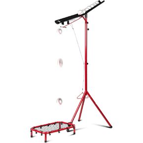 Baseball Soft Toss Drop Machine with Rebound Net,Slide Down Speed and Height Adjustable Baseball Pitching Machine for Professional,Can Hold Up to 8 Balls | Included Carrybag