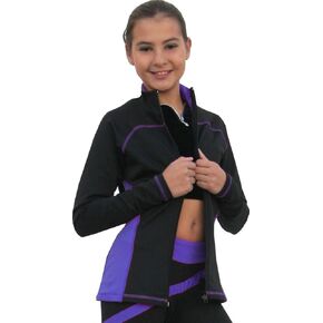 ChloeNoel Figure Skating 2-Tone Princess Seam Child Jacket J06