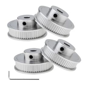GT2 Pulley 60 Teeth Bore 5mm Width 6mm Timing Belt Pulley for 3D Printer, CNC (4, 60T 5mm bore)