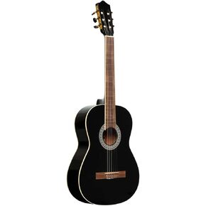 Stagg 6 String Classical Guitar, Right, Black, Full (SCL60-BLK)