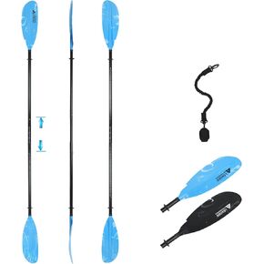 ملحقات الزعيم مجداف الكاياك القابل للتعديل 90-98 بوصة/230-250 سم عمود من سبائك الألومنيوم للتجديف بالقوارب والتجديف مع مقود المجداف in Kuwait