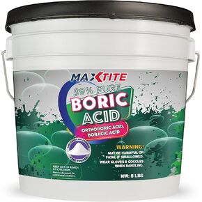 99% حمض بوريك نقي - شكل مسحوق ناعم (8 رطل) - قوة صناعية ممتازة H3BO3 - سطل مريح وسهل الفتح وقابل للإغلاق in Kuwait