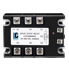 3 Phase Solid State Relay SSR-40AA AC to AC (Input 70-280VAC to Output 24-480VAC)3 Phase 30 Amp SSR(AC to AC 40A)