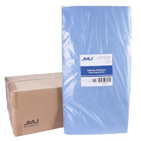 JMU 250pcs Autoclave CSR Sterilization Wrap 36" x 36" SMMS Non-Woven, Sterilization with Steam & EO, 60g, Blue Autoclave Paper