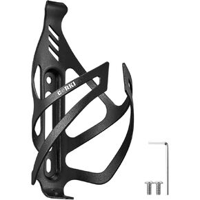 Corki Cycles Bike Water Bottle Holder Aluminum Alloy, Universal Bike Water Bottle Cage for Road, Mountain and Gravel Bikes - 2 Pack - Black