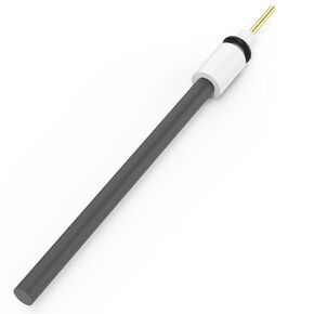 Graphite Rod Electrode, 99.95% Purity Graphite Electrode Cathode Working Electrode with PTFE Adapter for Electrolytic Cell, 6 mm Diameter, 90 mm Length