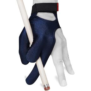Billiard GLOVE by Fortuna - Classic - for Left hand - Blue - with Strap
