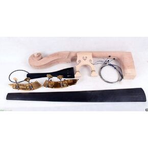 3/4 Double Bass Kit Upright Double bass Neck Ebony Bass fingerboard peg tailpiece bridge Bass String DIY Bass Project Bass Making Accessories