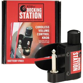 Realist Super Docking Station | Easy Access Volume Control Knob | Cordless Audio Attenuator | Battery-Free | 16 Hours Usage per 60 Seconds Charge | Low-Impedance Output | 3.5mm Volume Control