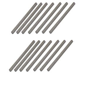 uxcell® 100mmx5mmx5mm Carbon Steel Straight Key Stock Keystock Gray 14pcs