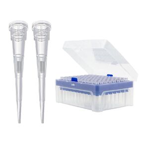 200ul Filter Pipette Tips 96Pcs x 4Racks, RNase DNase Free, Pryogen Safe, Universal MicroPipette Tips with Filter, Filtering Tips for Pipettor