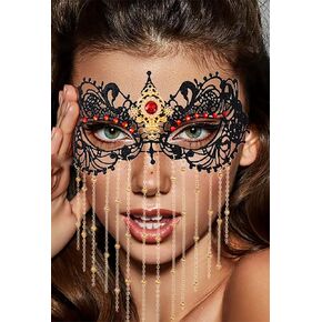 Sexy Masquerade Mask Rhinestone Costume Mask Tassel Beaded Masquerade crystal Lace Mask Mardi Gras Mask for Women