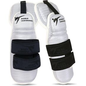 Taekwondo Shin Protector Forearm Elbow Arm Guards, WT MMA Martial Arts Kickboxing Karate Sparring Muay Thi Training Match Gym School Academy for Men Women Kids