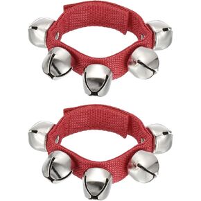 PATIKIL Wrist Bells, Ankle Bells Jingle Bells Hand Bells Wrist Bells Bracelet Percussion Instruments Musical 5 Silvery Bell