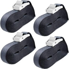 Kayak Tie Down Straps for Car Top Roof Rack Surfboard Lashing Strap Heavy Duty Cargo Cam Buckle Lashing Straps 16 FT 4 Pack