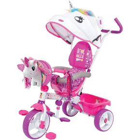 دراجة أباتشي 3 في 1 يونيكورن ثلاثية العجلات مع مظلة وصندوق (كبير) in Kuwait
