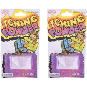 2Pcs Purple Helpful Funny Itching Powder Safe Broken Glass Itching Powder Feminine Powders, Easy to Carry, Feminine Care, Feminine Powders (Ength 14cm, Width 7.5cm)
