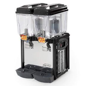 CD2J Cofrimell Double 3-Gallon Refrigerated Pre-Mix Drink Beverage Dispensers, 110/120v, NSF