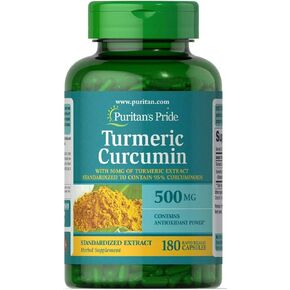 Puritan's Pride Turmeric Curcumin 500 mg-180 Capsules