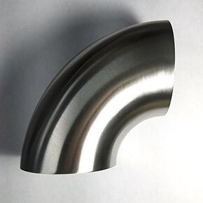 1.88" Stainless 90° Mandrel Bend Elbow - 1D Tight Radius - 16GA/.065" Wall - No Leg - SS304 - Stainless Bros