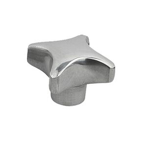 Kipp 06156-3040082 Aluminum Palm Grips, Style C, Metric, Polished Finish, 40 mm Top Length