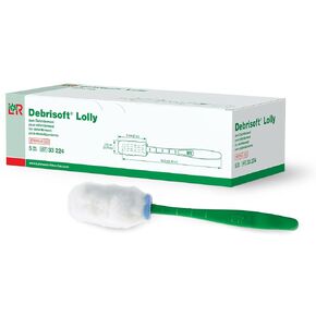 Lohmann & Rauscher Debrisoft Debridement Pads, Wound Bed Preparation Pads, 100% Unbleached Monofilament Polyester, Box of 5, 4" x 4"