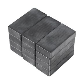 Square Ferrite Magnets Blocks Ceramic Rectangular Magnets，Ceramic Magnets,12 Pack