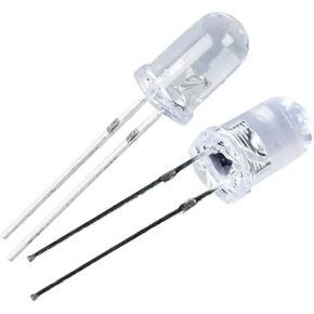 50pcs 5mm Dome LED Lights 1.8-3.4V (Red/Green/Blue) (Red)