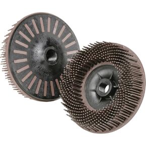 Scotch-Brite Bristle Disc - Coating Removal Disc for Metal - 36 Grit Ceramic Mineral - Molded Abrasive Bristles - 4.5" - Single Pack