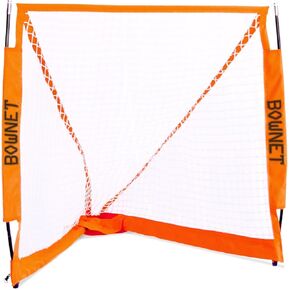 Bownet Box Lacrosse Goal Portable Rubber Feet Steel Frame Practice Net 4' 6"